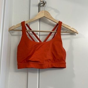 LULULEMON - ENERGY BRA - ORANGE - SIZE 6